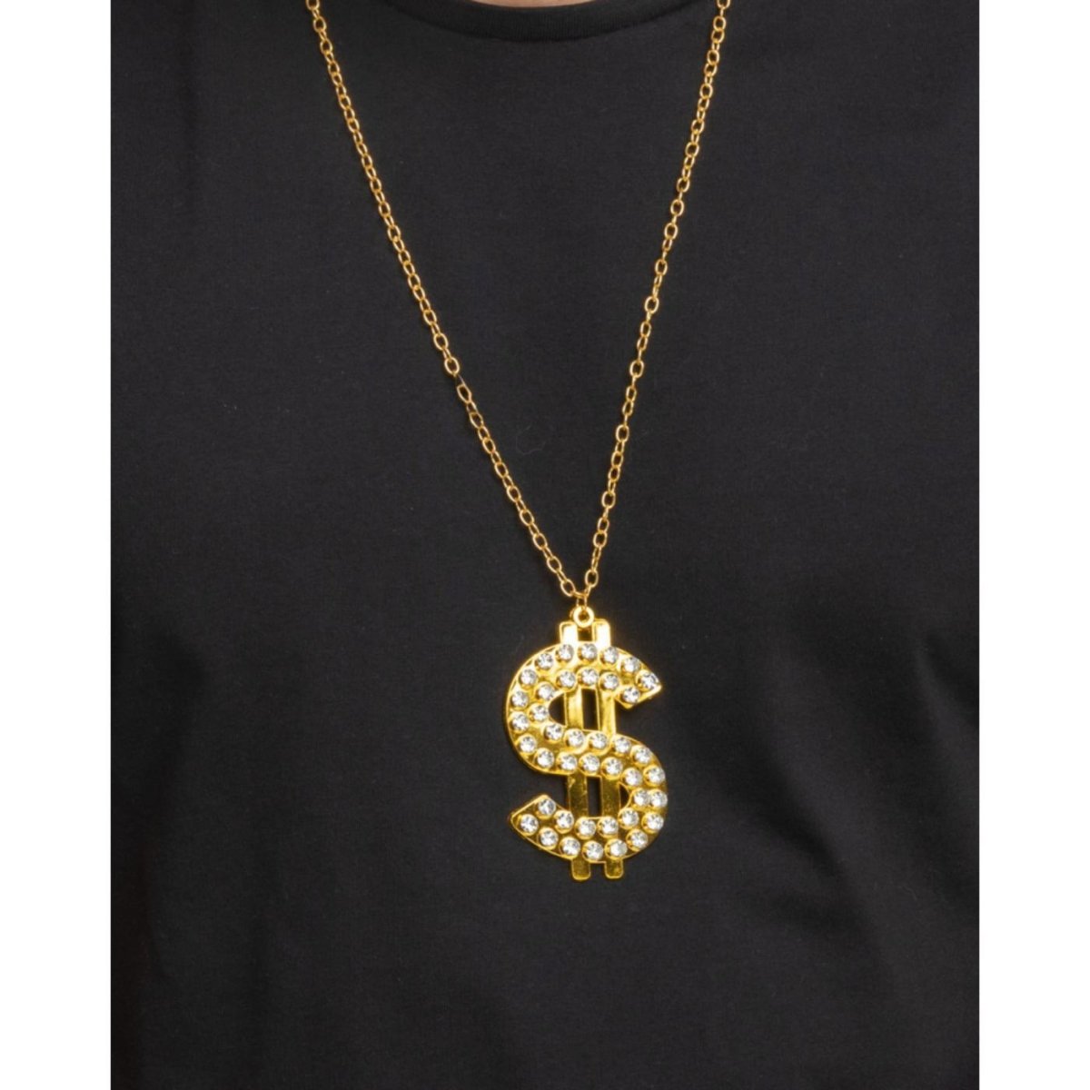 Wicked Costumes Ltd - Bling Dollar Necklace - Adult - Fancy Dress Central