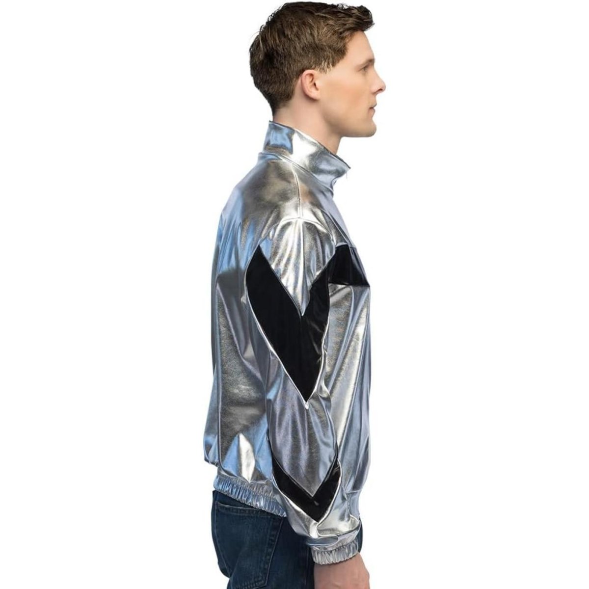 Boland - Metallic Cosmic Jacket (Silver) - Men - Fancy Dress Central
