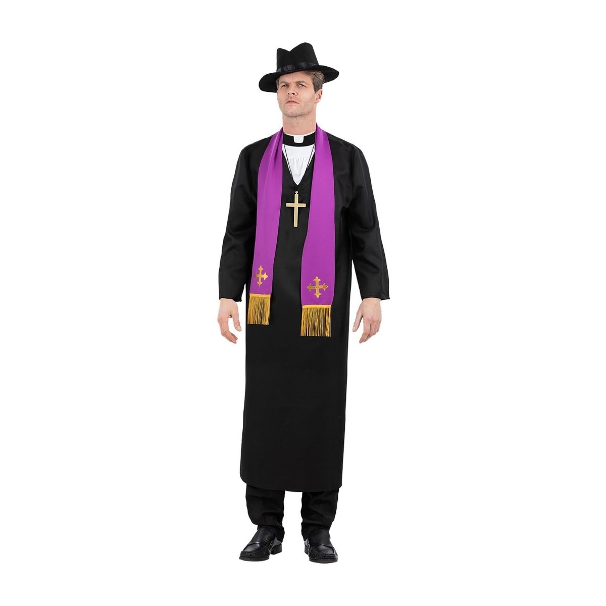 Smiffys - The Exorcist Father Merrin Priest Costume - Men - Fancy Dress Central