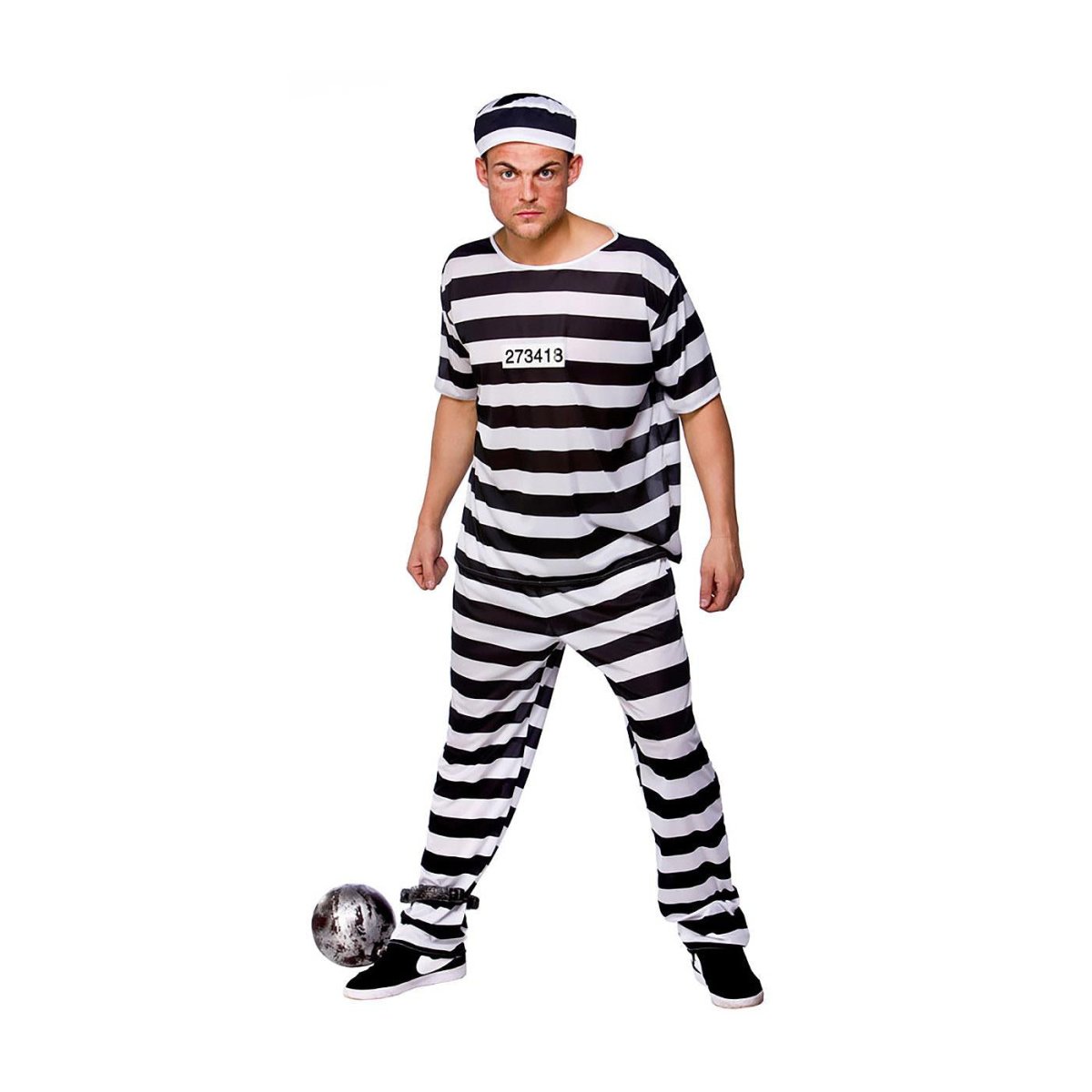Wicked Costumes - Prison Break Convict Costume - Men - Fancy Dress Central