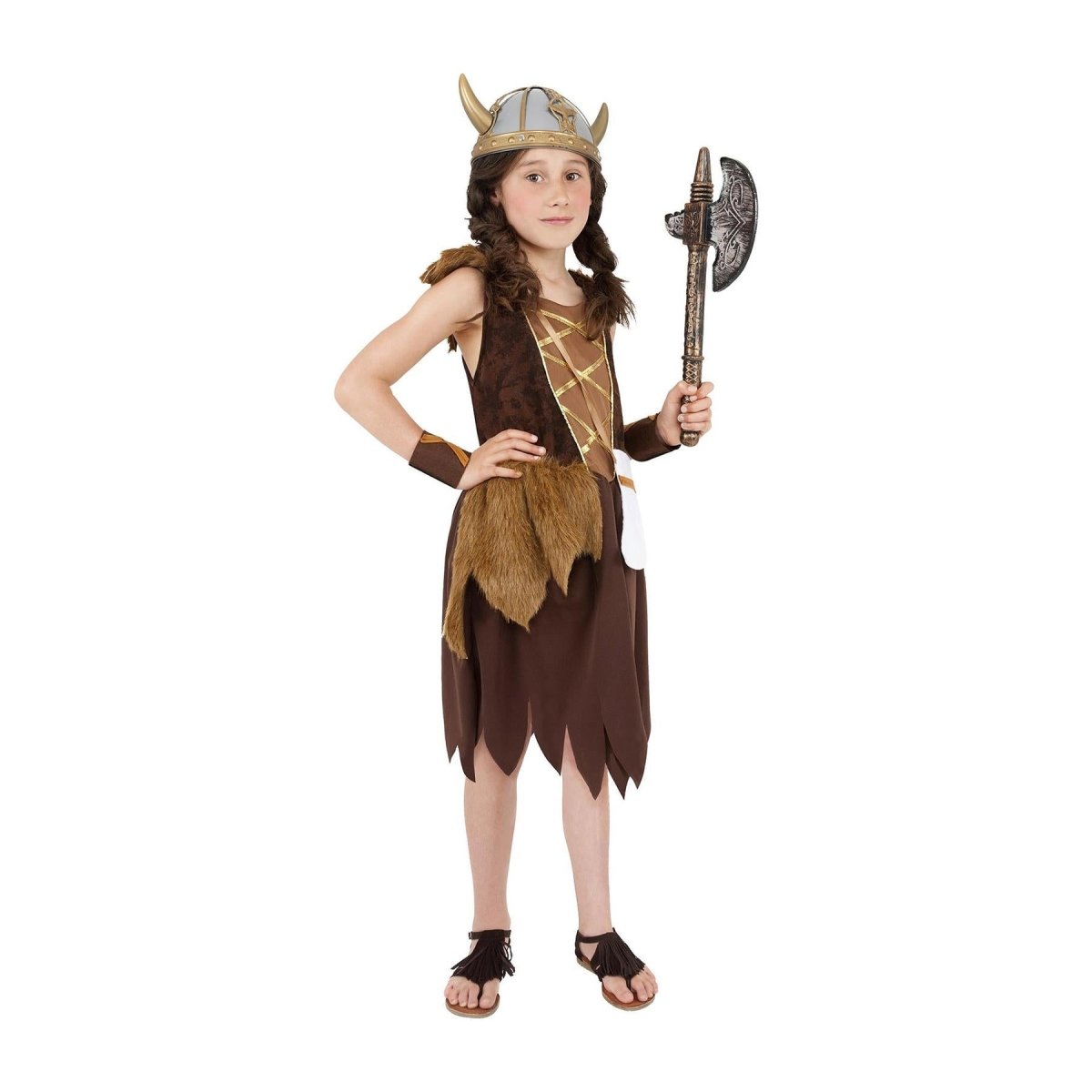 Smiffys - Viking Costume - Girls - Fancy Dress Central