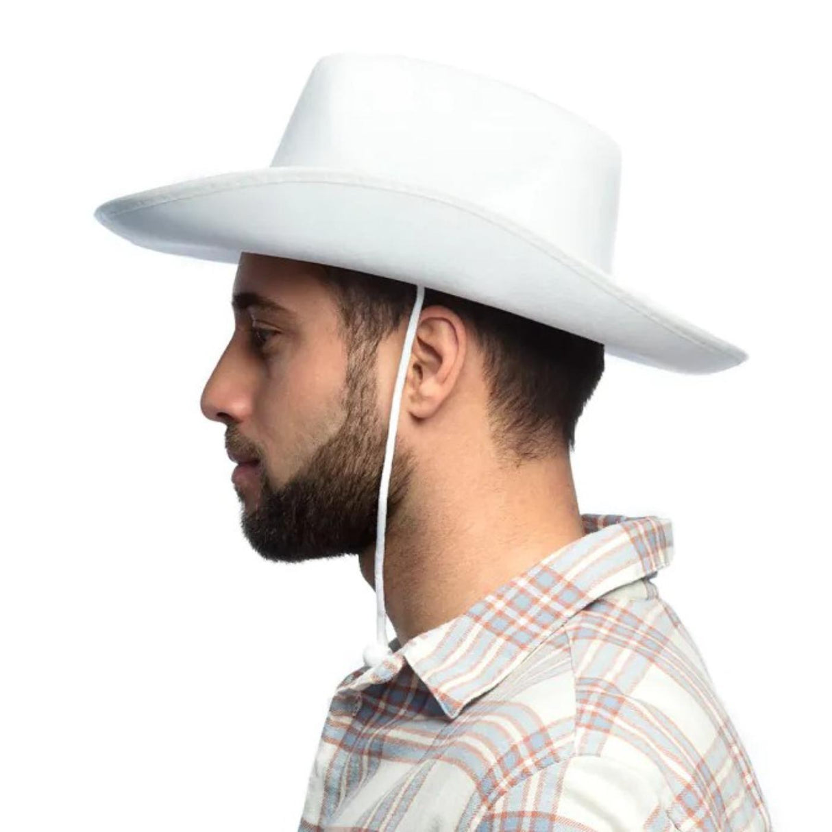 Rodeo Cowboy Hat (White) - Adult