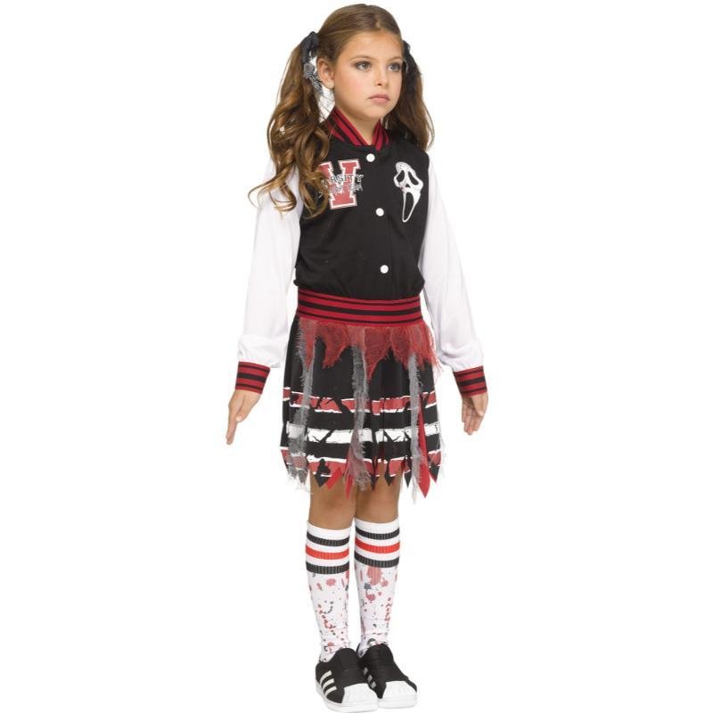 Wicked Costumes - Ghost Face Scream for the Team Costume - Girls - Fancy Dress Central