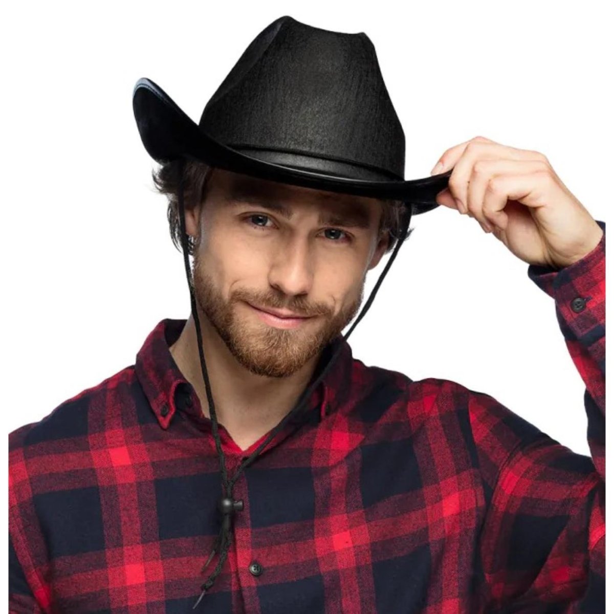 Boland - Rodeo Cowboy Hat (Black) - Adult - Fancy Dress Central