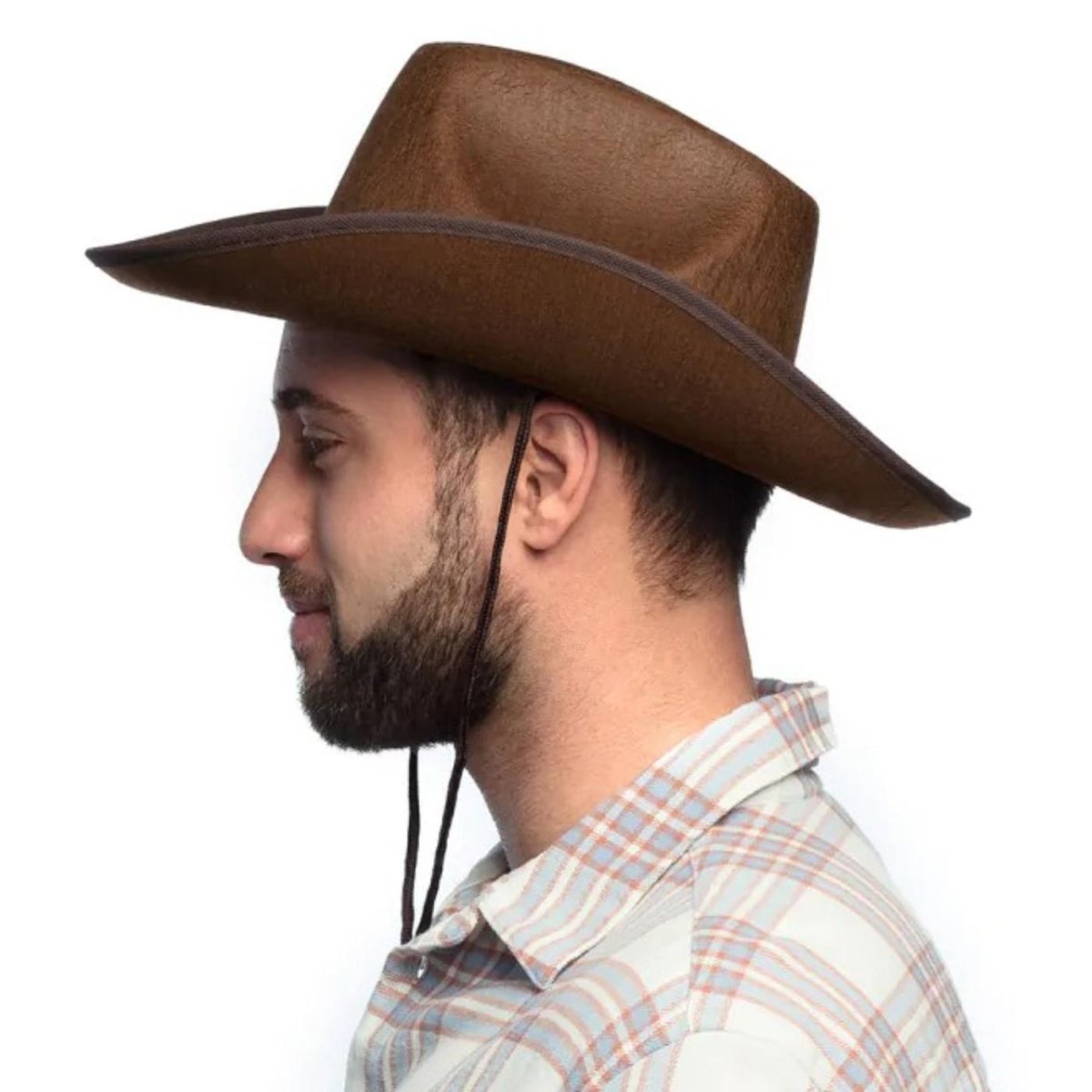 Boland - Rodeo Cowboy Hat (Brown) - Adult - Fancy Dress Central