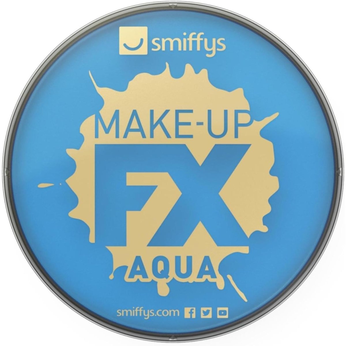 Smiffys - Make - Up FX Face and Body Paint - Pale Blue - Fancy Dress Central