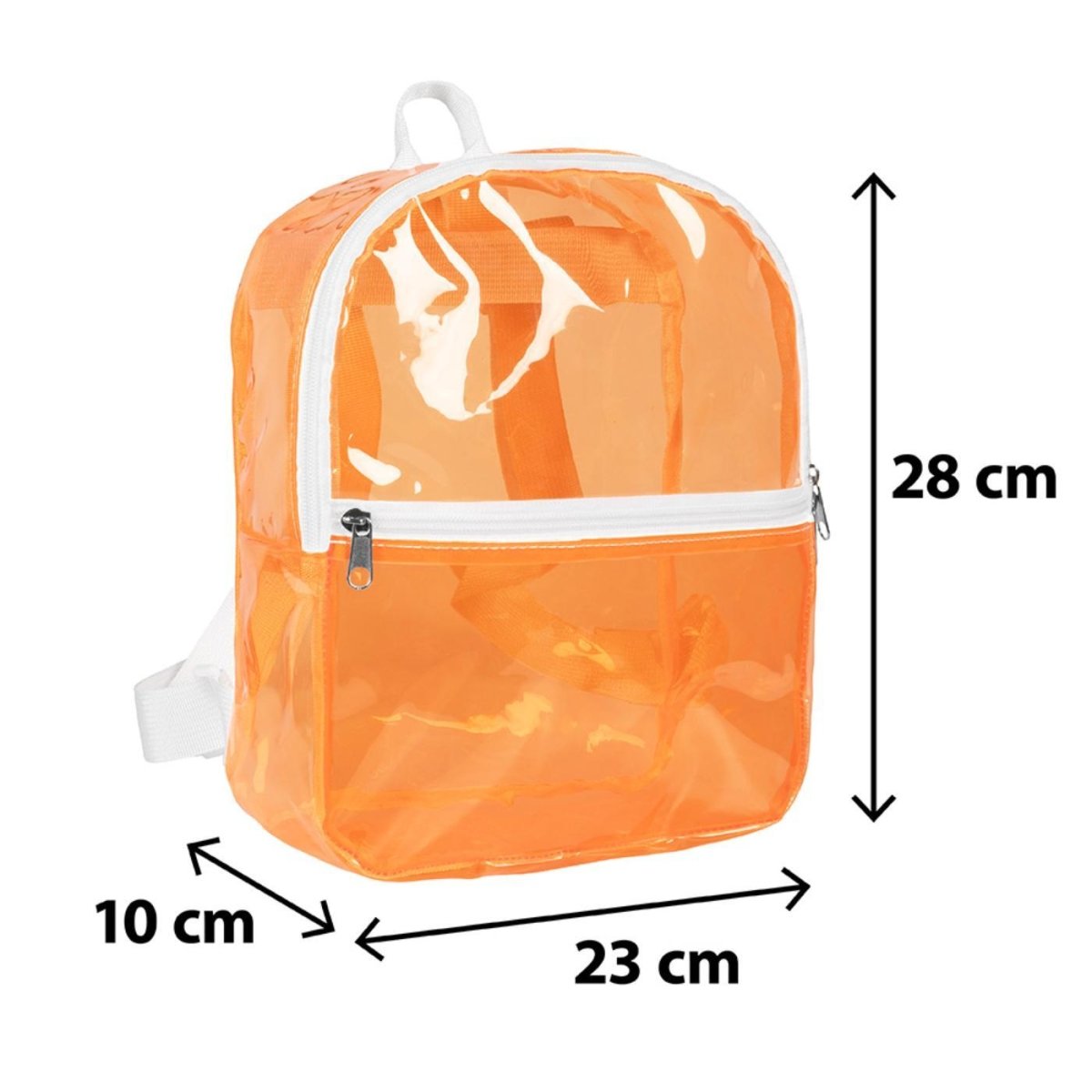 Fancy Dress Central - Clarity Backpack (Neon Orange) - Adult - Fancy Dress Central