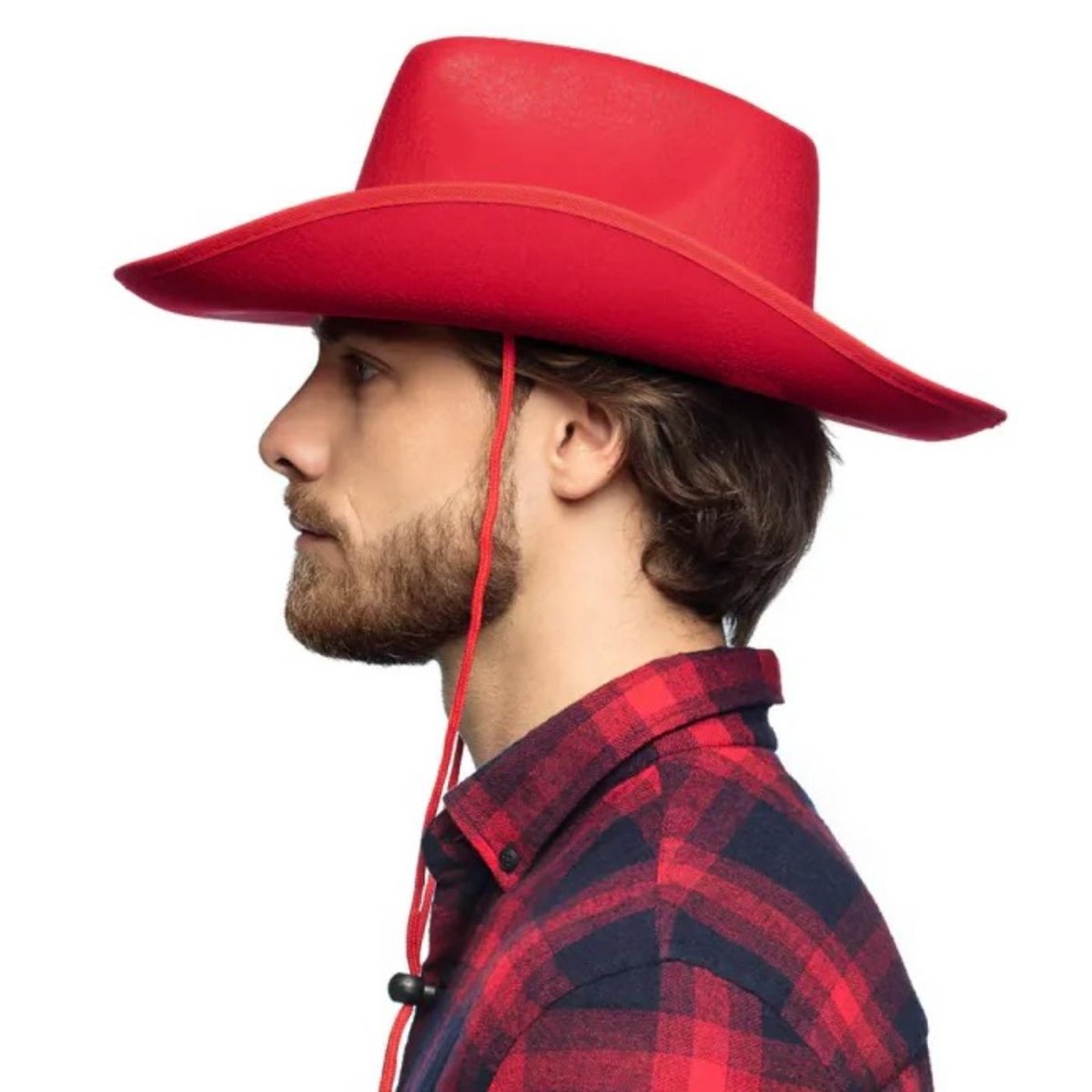 Boland - Rodeo Cowboy Hat (Red) - Adult - Fancy Dress Central