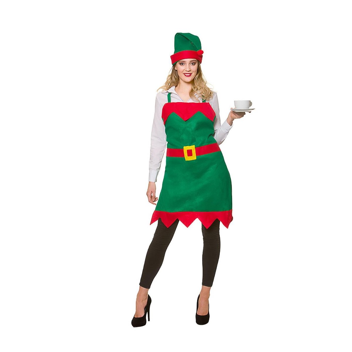 Wicked Costumes - Elf Apron & Hat - Women - Fancy Dress Central