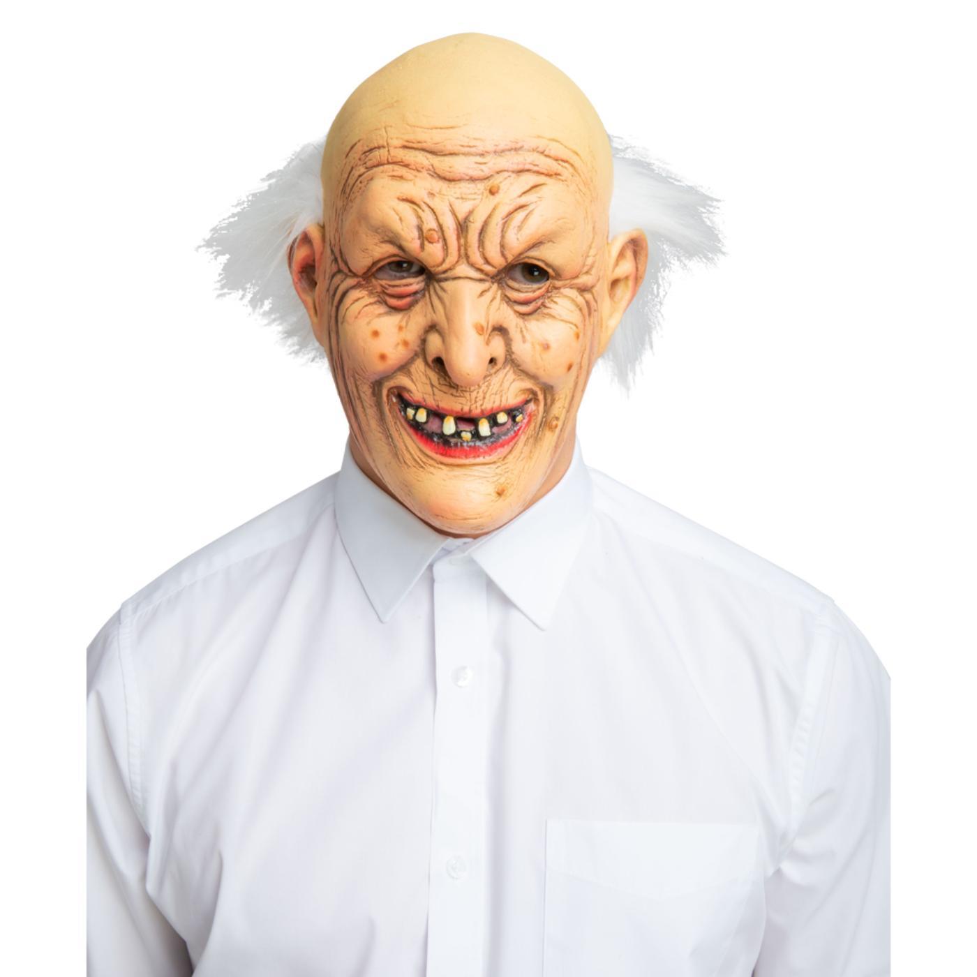 Baldy Old Guy Mask - Adult