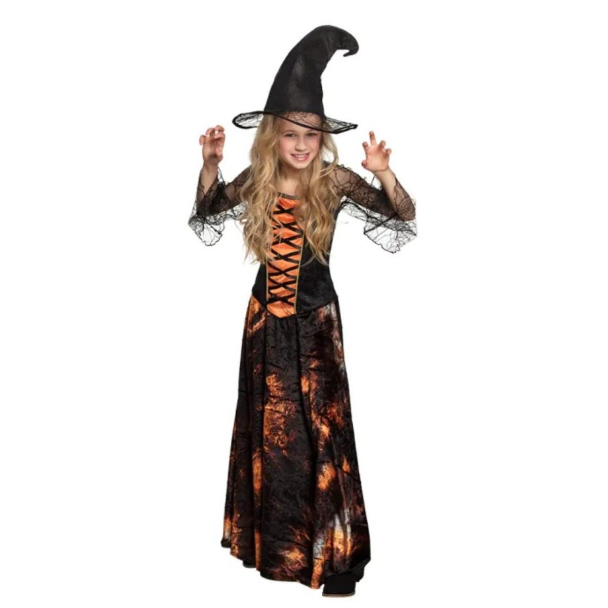 Boland - Witch of Flames Costume - Girls - Fancy Dress Central