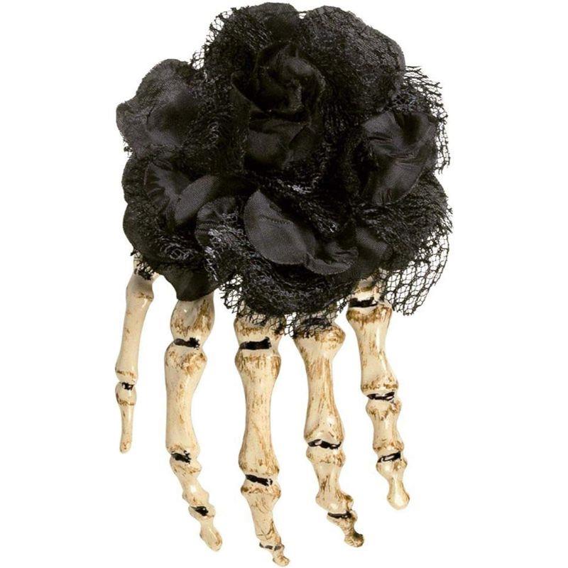 Boland - Skeleton Hand Hair Clip - Women - Fancy Dress Central