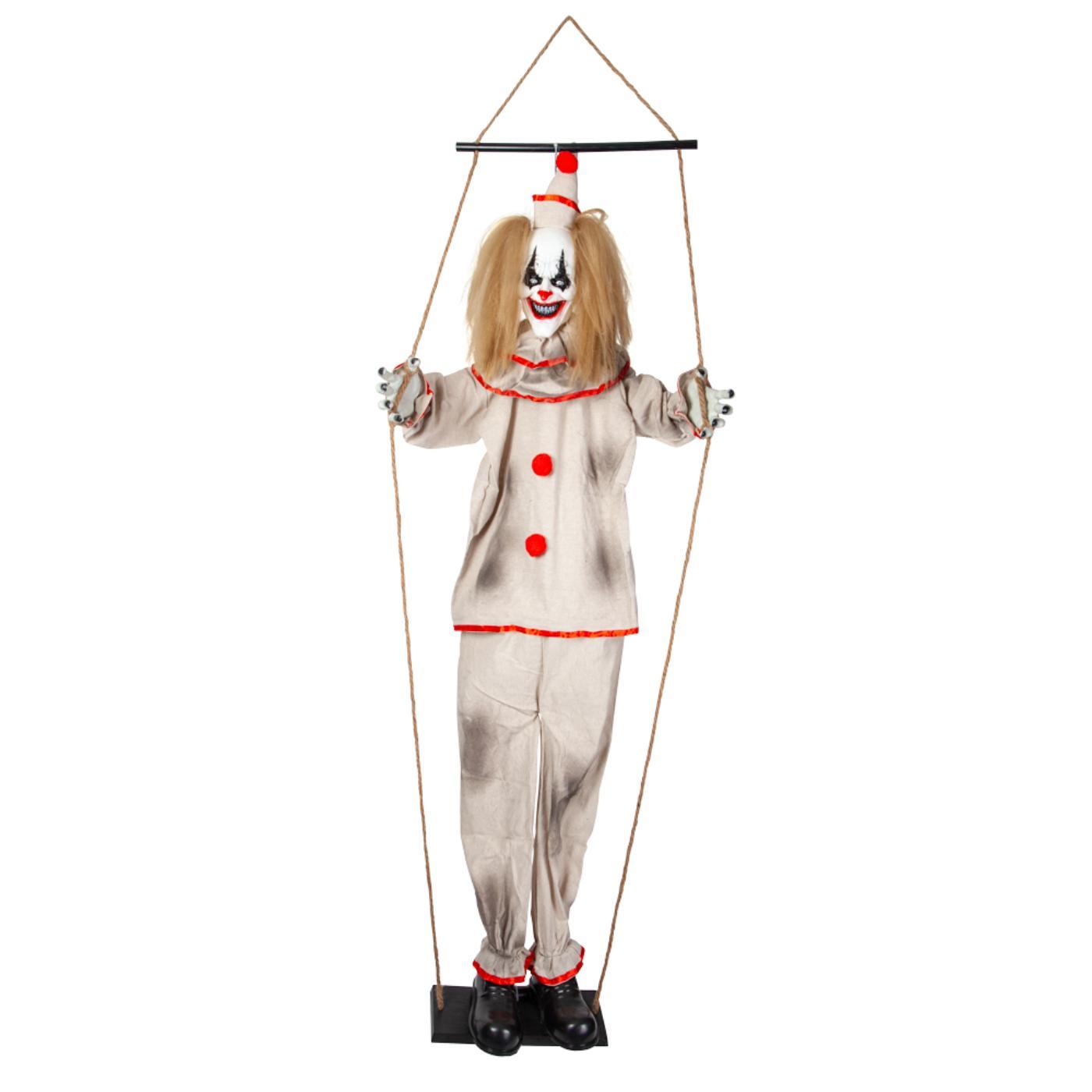 Freaky Clown on Swing - Party Decoration
