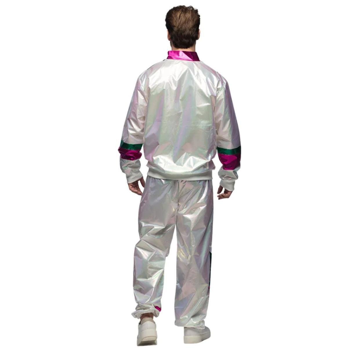 Boland - Holographic Dude Shell Suit Costume - Men - Fancy Dress Central