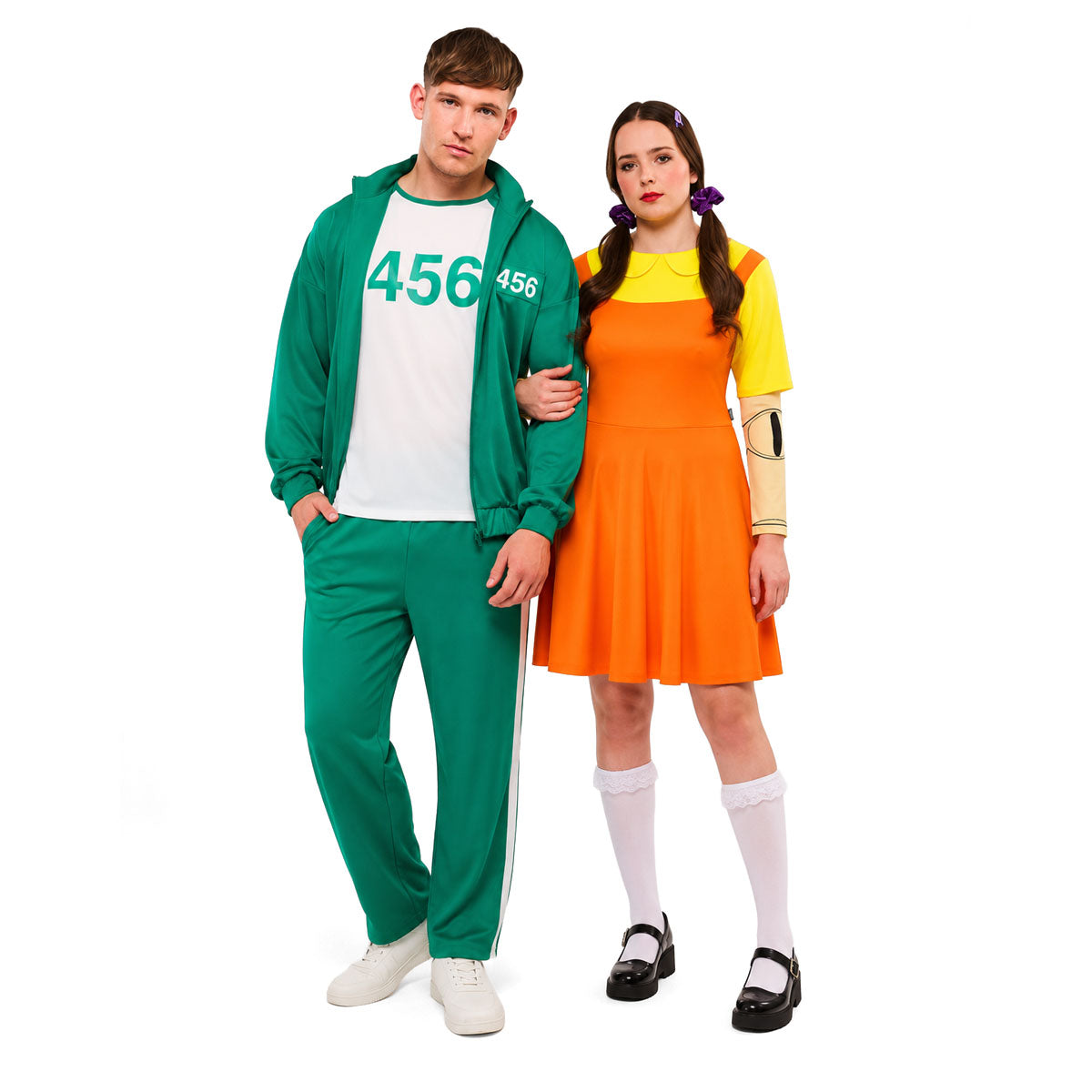 Squid Games Player 456 & Girl Doll - Couples Costume