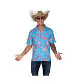 Hawaiian Shirt (Pink Flamingos) - Men