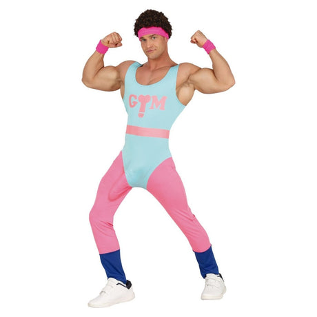 Fiestas Guirca - Naughty 80s Workout Costume - Men - Fancy Dress Central