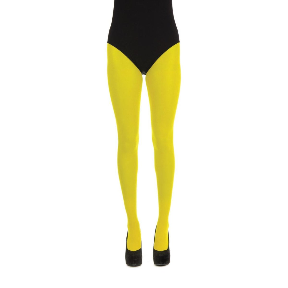 Smiffys - Tights (Yellow) - Women - Fancy Dress Central