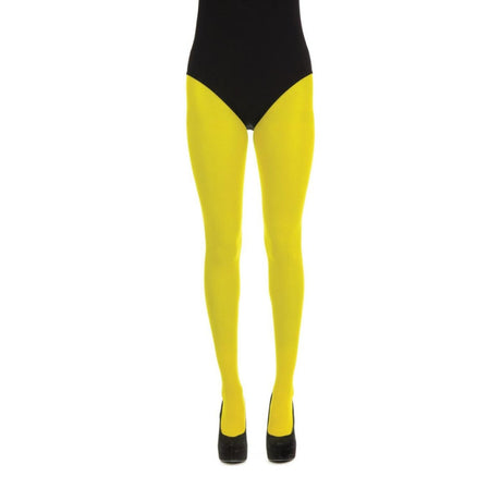 Smiffys - Tights (Yellow) - Women - Fancy Dress Central