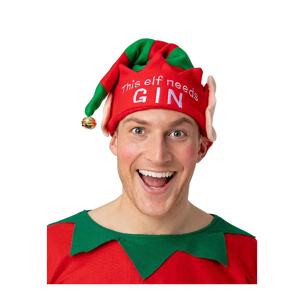 Christmas Elf Hat (This Elf Needs Gin) - Adult