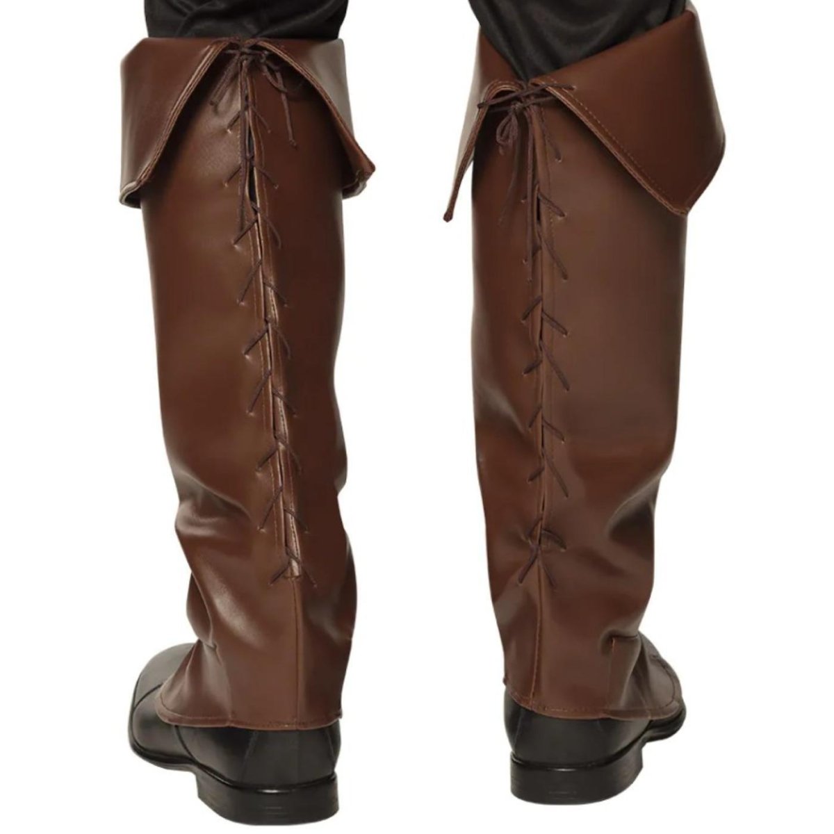 Boland - Boot Covers (Brown) - Adult - Fancy Dress Central