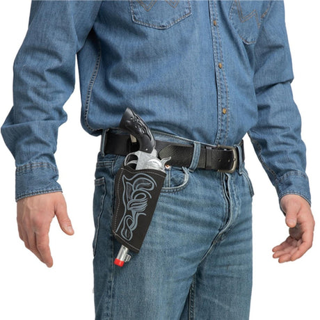 Wicked Costumes - Cowboy Gun & Holster (Black) - Adult - Fancy Dress Central