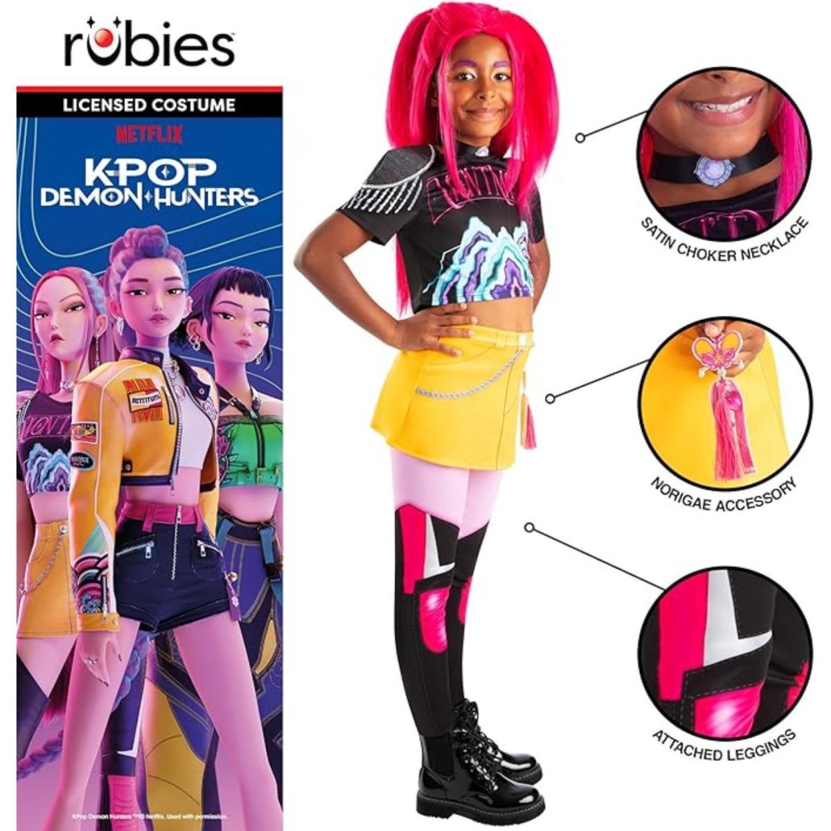 Rubies - Mira Core Look K - Pop Demon Hunters Costume - Girls - Fancy Dress Central