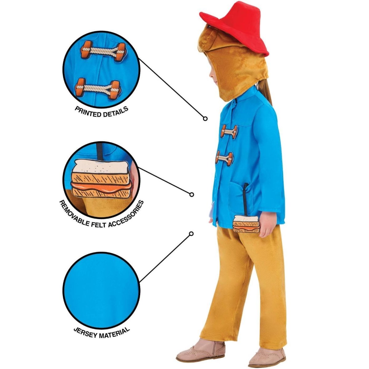 Rubies - Paddington Deluxe Costume - Child - Fancy Dress Central