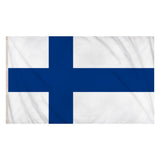 Henbrandt - Finland Flag (5ft x 3ft) - Fancy Dress Central
