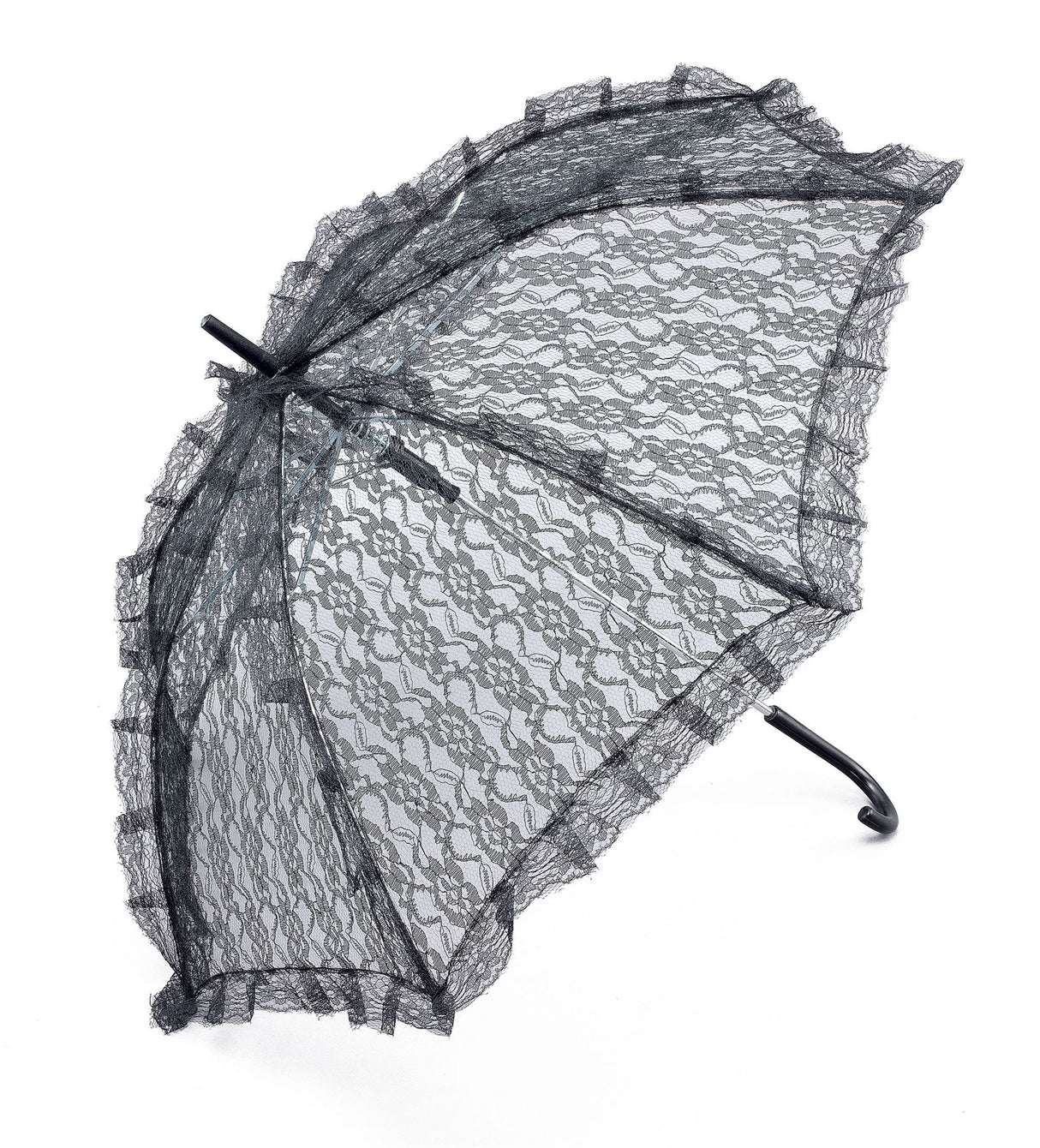 Black Lace Parasol - Adult