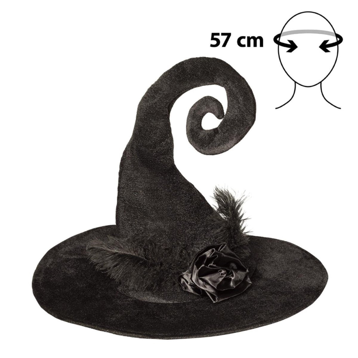 Boland - Velvet Witch Hat - Women - Fancy Dress Central