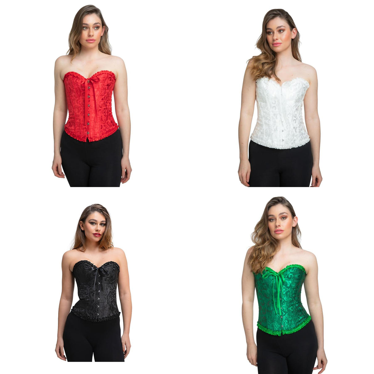 Satin Lace Corset - Women