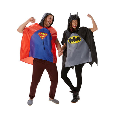 Rubies - DC Comics Superhero Poncho - Adult