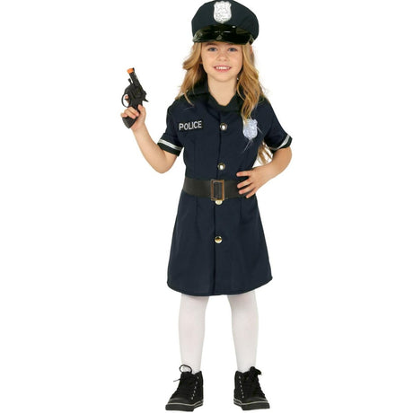 Fiestas Guirca - Police Officer Costume - Girls - Fancy Dress Central