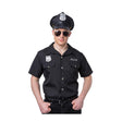 Wicked Costumes - Police Shirt (Black) - Men - Fancy Dress Central