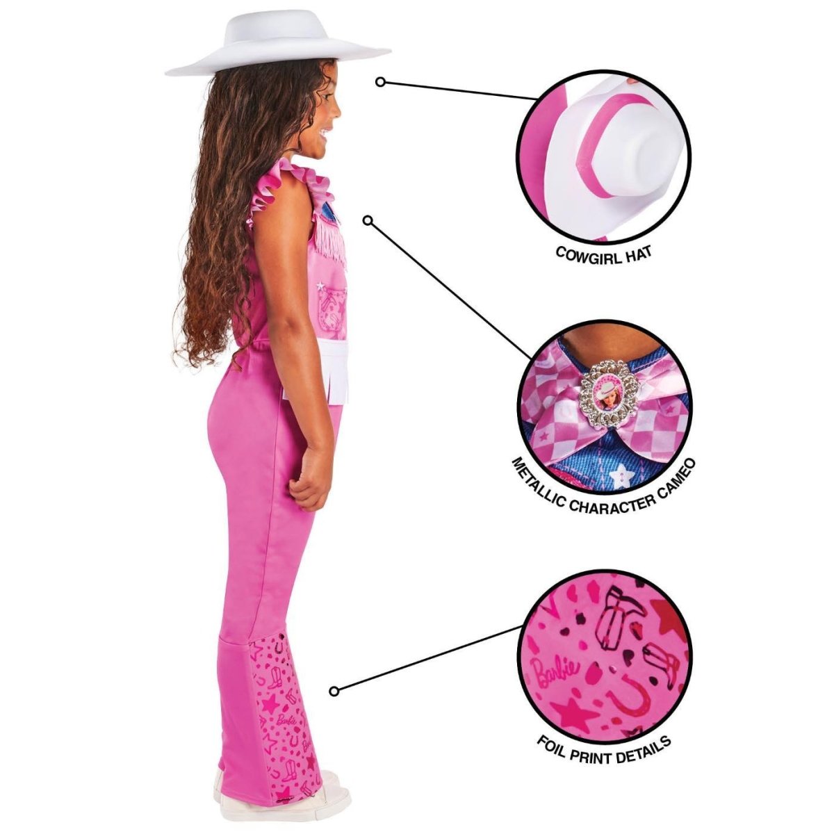 Rubies - Barbie Cowgirl Costume - Girls - Fancy Dress Central