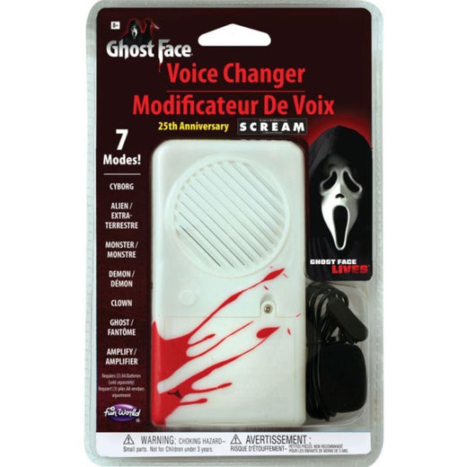 Wicked Costumes Ltd - Ghost Face 25th Anniversary Voice Changer - Adult - Fancy Dress Central