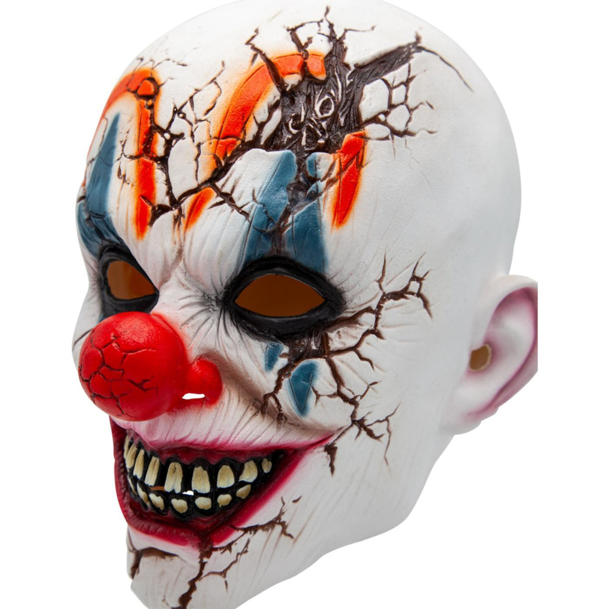 Cracked Head Clown Mask - Adult
