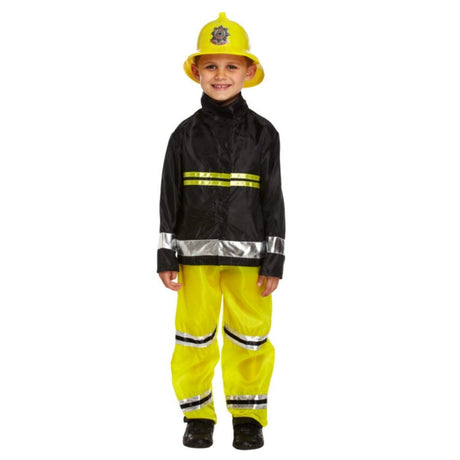 Henbrandt - Fireman Costume - Boys - Fancy Dress Central