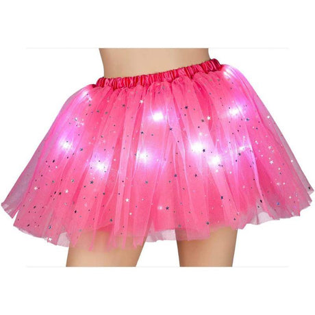 Wicked Costumes Ltd - Light Up Sparkle Tutu (Pink) - Women - Fancy Dress Central