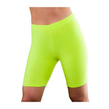 Wicked Costumes - Cycling Shorts (Neon Yellow) - Women - Fancy Dress Central
