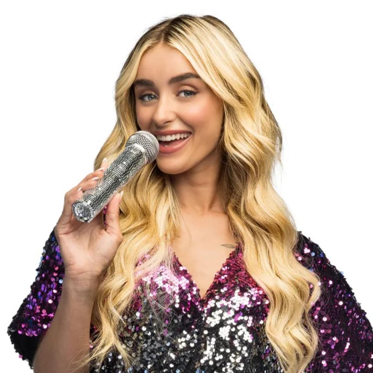 Boland - Disco Microphone (Silver) - Fancy Dress Central