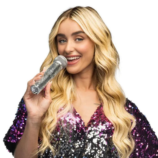 Boland - Disco Microphone (Silver) - Fancy Dress Central