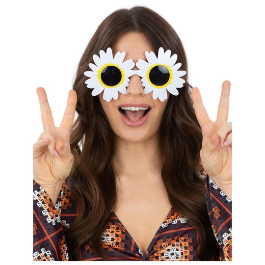 Smiffys - Daisy Hippie Glasses - Women - Fancy Dress Central