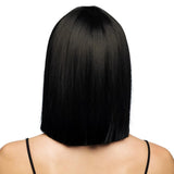 Fancy Dress Central - Bob Wig with Fringe (Black) - Adult - Fancy Dress Central