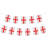 Wicked Costumes - 4m World Country Flag Rectangle Bunting (England) - Fancy Dress Central