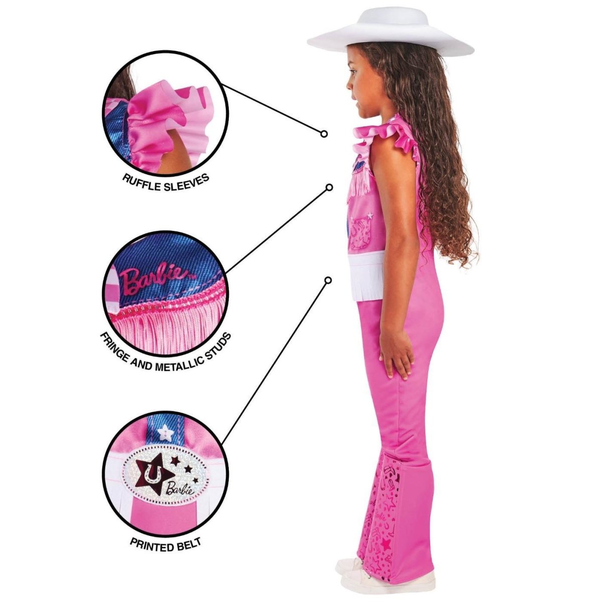 Rubies - Barbie Cowgirl Costume - Girls - Fancy Dress Central