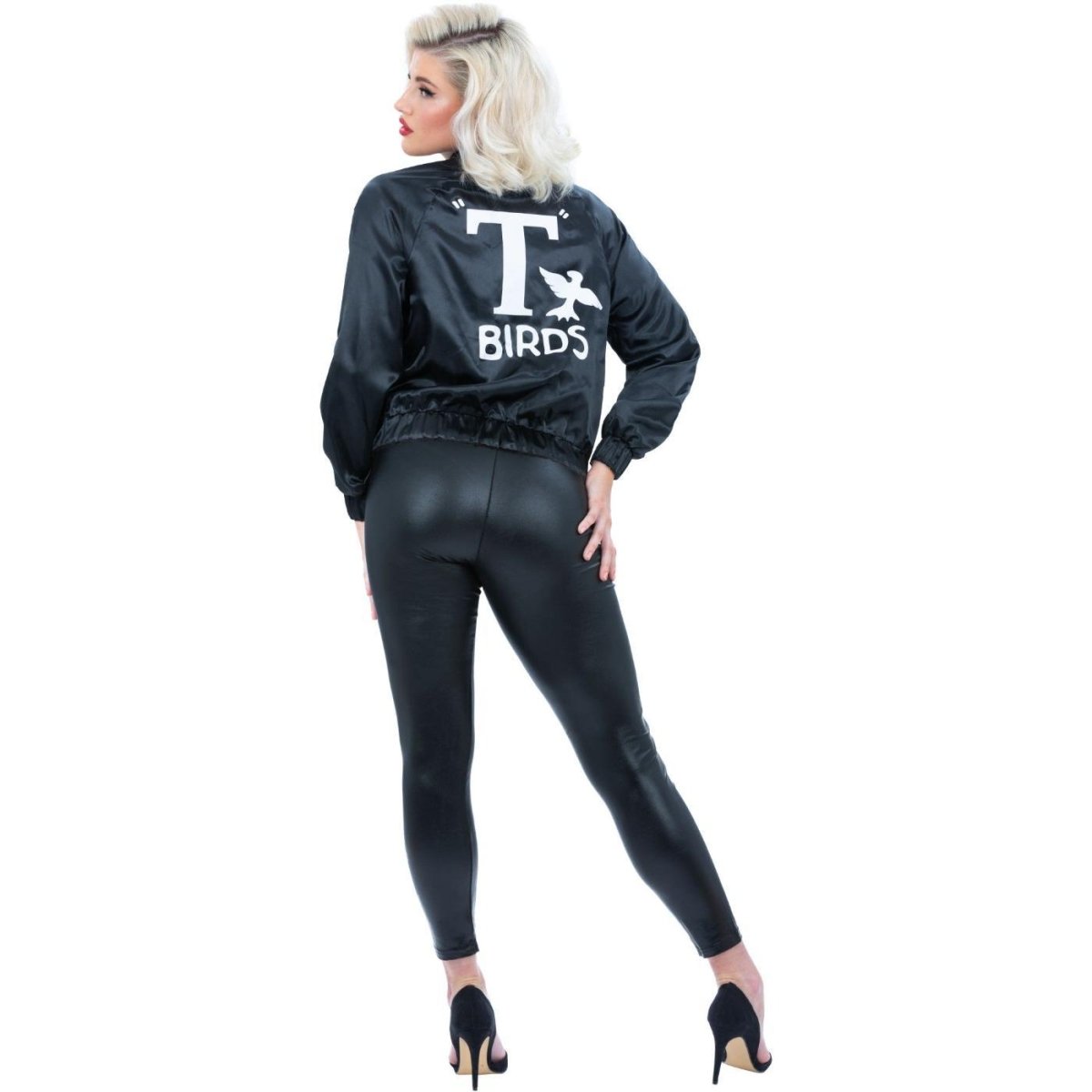 Smiffys - Grease Pink Ladies T-Birds Jacket - Women - Fancy Dress Central