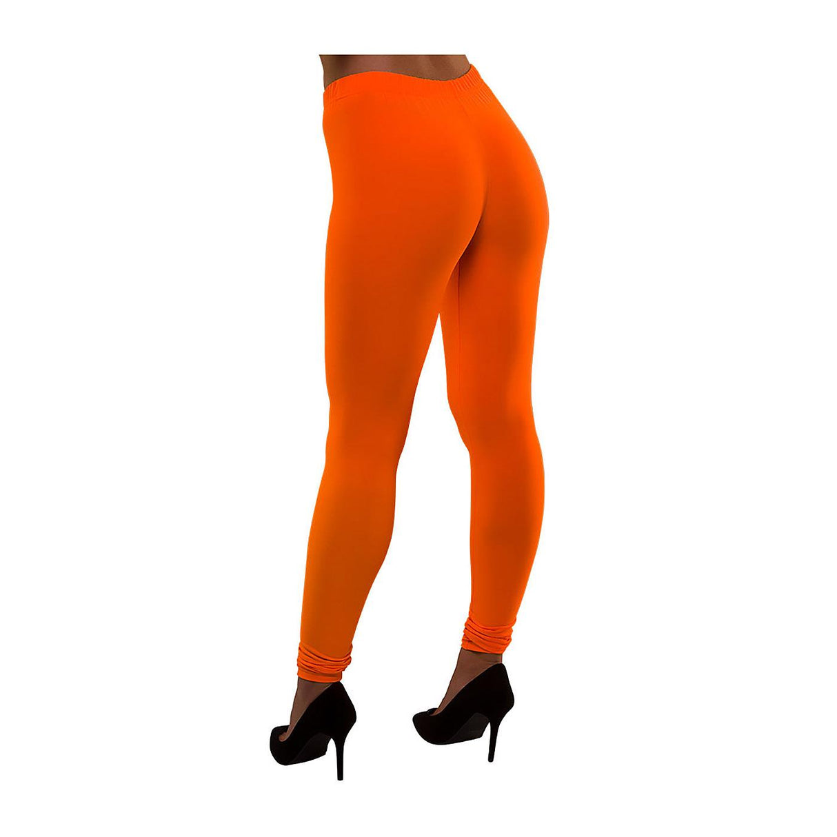 80s Leggings (Neon Orange) - Women