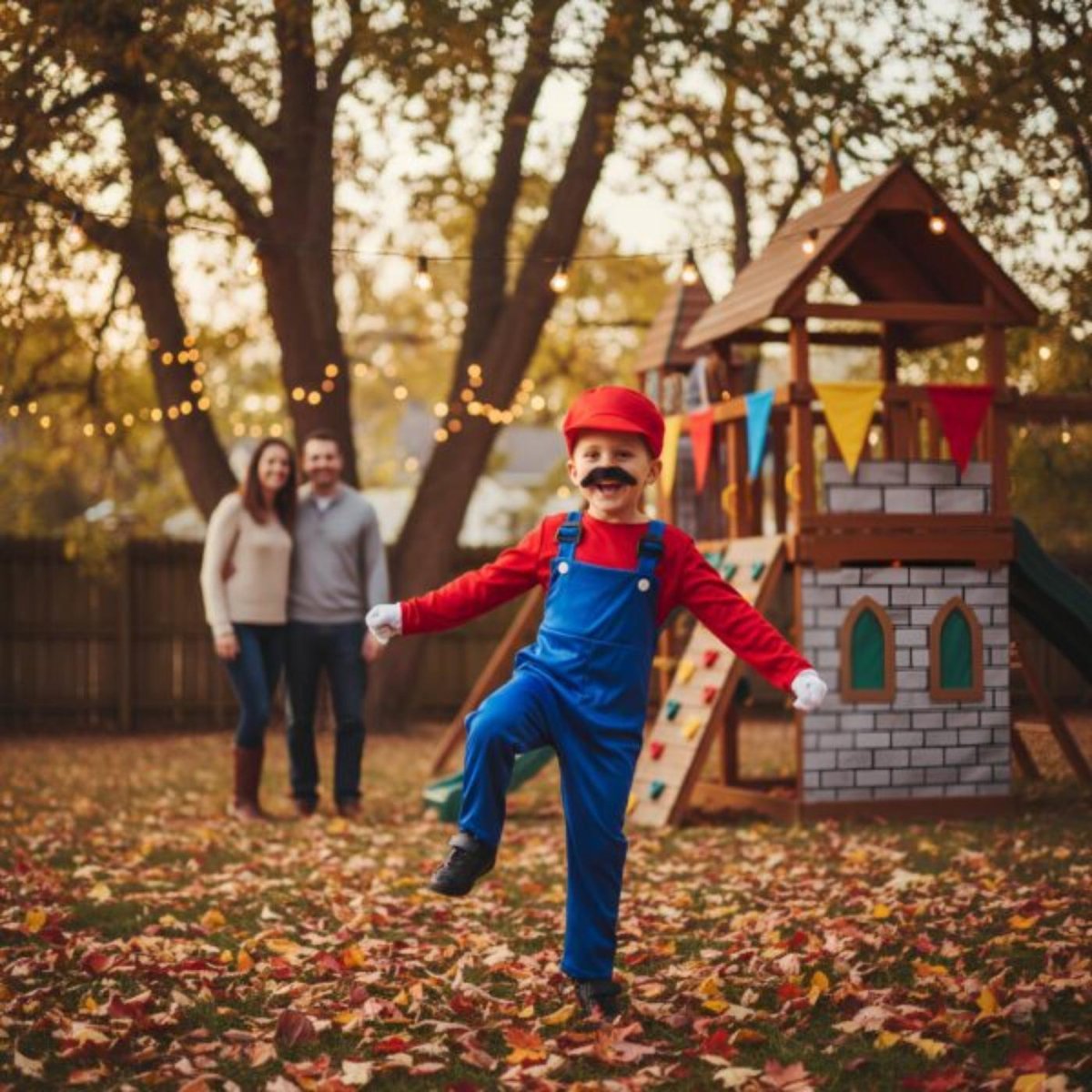 Henbrandt - Super Workman Costume (Red) - Boys - Fancy Dress Central